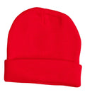 Roll Up Acrylic Beanie Ch28 Active Wear Winning Spirit Red One size fits most 