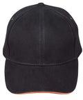 Sandwich Peak Cap Ch18 Active Wear Winning Spirit Charcoal/ Orange One size fits most 