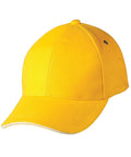 Sandwich Peak Cap Ch18 Active Wear Winning Spirit Gold/White One size fits most 