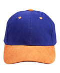 Suede Peak Cap Ch05 Active Wear Winning Spirit Royal/Tan One size 