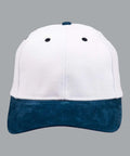 Suede Peak Cap Ch05 Active Wear Winning Spirit White/Navy One size 