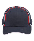 Tri-colour Pique Mesh Cap Ch76 Active Wear Winning Spirit Navy/White/Red One size 