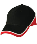 Tri Contrast Colours Cap Ch38 Active Wear Winning Spirit Black/White/ Red One size 