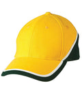 Tri Contrast Colours Cap Ch38 Active Wear Winning Spirit Gold/White/Bottle One size 