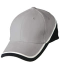 Tri Contrast Colours Cap Ch38 Active Wear Winning Spirit Grey/ White/ Black One size 
