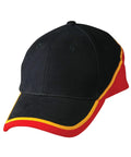 Tri Contrast Colours Cap Ch38 Active Wear Winning Spirit Navy/Gold/Red One size 