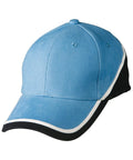 Tri Contrast Colours Cap Ch38 Active Wear Winning Spirit Skyblue/White/Navy One size 