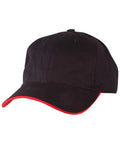 Underpeak Contrast Colour Cap CH51 Active Wear Winning Spirit Black/Red One size 