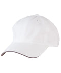 Underpeak Contrast Colour Cap CH51 Active Wear Winning Spirit White/Grey One size 
