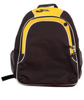 WINNER BACKPACK B5020 Active Wear Winning Spirit Black/White/Gold "(w)35.5cm (h) 43cm (d)15.5cm Capacity: 23 Litres" 