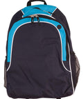 WINNER BACKPACK B5020 Active Wear Winning Spirit Navy/White/ Aqua "(w)35.5cm (h) 43cm (d)15.5cm Capacity: 23 Litres" 