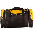Winner Sports/ Travel Bag B2020 Active Wear Winning Spirit Black/White/Gold "(w)65cm x (h)32cm x (d)27cm, 56.2 Litres Capacity" 