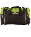 Winner Sports/ Travel Bag B2020 Active Wear Winning Spirit Black/ White/Lime "(w)65cm x (h)32cm x (d)27cm, 56.2 Litres Capacity" 