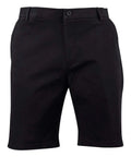 Winning Spirit Mens Slimfit Boston Chino Shorts M9381 Active Wear Winning Spirit Black 72 