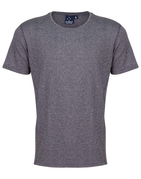 High Performance Heather Tee Men's Ts27 Casual Wear Winning Spirit Navy S 