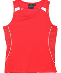 Legend Singlet Ladies Sl54 Casual Wear Winning Spirit Red/White 8 