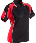 Winning Spirit Alliance Polo Ladies Ps62 Casual Wear Winning Spirit Black/Red 8 