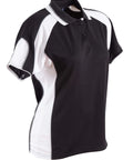 Winning Spirit Alliance Polo Ladies Ps62 Casual Wear Winning Spirit Black/White 8 