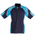Winning Spirit Alliance Polo Men's  Ps61 Casual Wear Winning Spirit Navy/Aqua Blue XS 