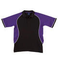 Winning Spirit Arena Polo Shirt  Men's Ps77 Casual Wear Winning Spirit Black/White/Purple S 