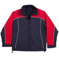 Winning Spirit Cascade Tri-colour Contrast Reversible Jacket Jk22 Casual Wear Winning Spirit Navy/White/Red XS 