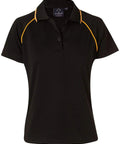 Winning Spirit Casual Wear Black/Gold / 8 WINNING SPIRIT CHAMPION POLO Ladies' PS19