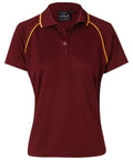 Winning Spirit Casual Wear Maroon/Gold / 8 WINNING SPIRIT CHAMPION POLO Ladies' PS19