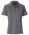 Winning Spirit Casual Wear Charcoal/Orange / 8 WINNING SPIRIT CHAMPION POLO Ladies' PS19