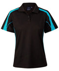 WINNING SPIRIT Legend Ladies PS54 Casual Wear Winning Spirit Black/Aqua Blue 8 