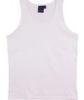 Winning Spirit Men's Trainer's Cotton Singlet Ts18 Casual Wear Winning Spirit White S 