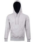 Winning Spirit Passion Fleece Hoodie - Unisex Fl09 Casual Wear Winning Spirit Grey/Navy XS 