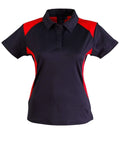 WINNING SPIRIT WINNER POLO Ladies' PS32A Casual Wear Winning Spirit Navy/Red 8 