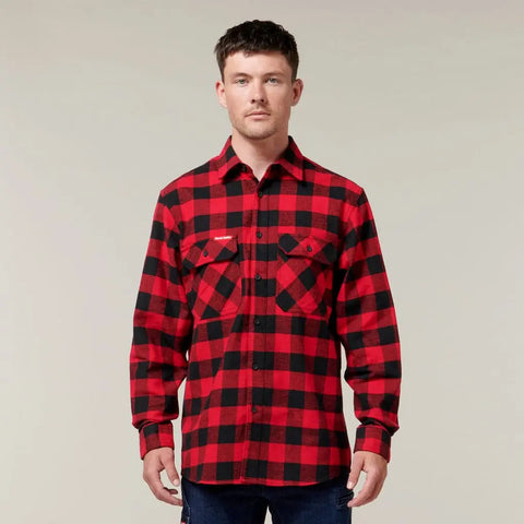 Hard Yakka Long Sleeve Check Flannel Shirt  Y07295 - Allsorts Workwear