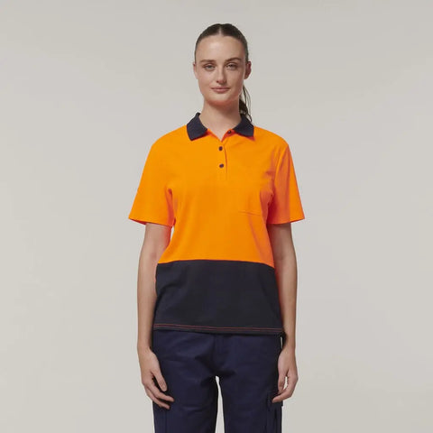 Hard Yakka Women's Hi Vis Polo Shirt Y08601 - Allsorts Workwear