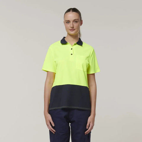 Hard Yakka Women's Hi Vis Polo Shirt Y08601 - Allsorts Workwear