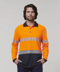 Hard Yakka Men's Long Sleeve Taped Polo Shirt Y19619 - Allsorts Workwear
