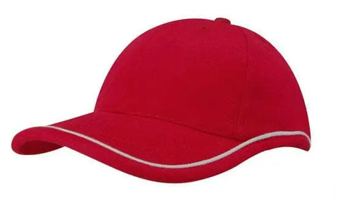 Headwear Bhc W/piping Crown & Peak Cap X12 - 4047 - Allsorts Workwear