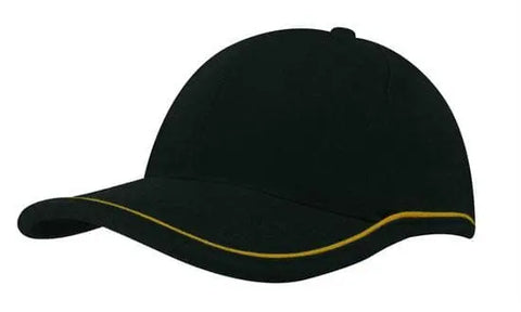 Headwear Bhc W/piping Crown & Peak Cap X12 - 4047 - Allsorts Workwear