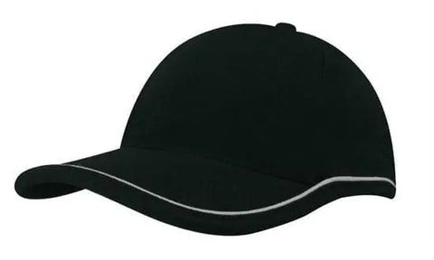 Headwear Bhc W/piping Crown & Peak Cap X12 - 4047 - Allsorts Workwear