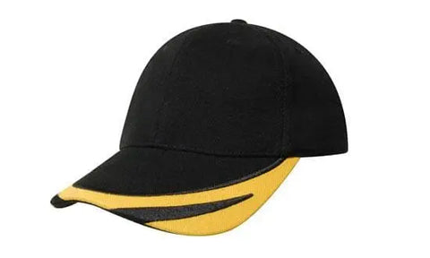 Headwear Bhc W/peak Trim & Fmbroidery Cap X12 - 4072 - Allsorts Workwear