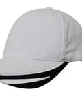 Headwear Bhc W/peak Trim & Fmbroidery Cap X12 - 4072 - Allsorts Workwear