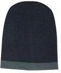 Headwear Two Tone Cable Knit Beanie X12 - Allsorts Workwear