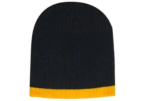 Headwear Two Tone Cable Knit Beanie X12 - Allsorts Workwear