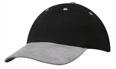 Headwear Brushed Heavy Cotton W/suede Peak X12 - 4200 - Allsorts Workwear