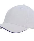 Headwear Brushed Heavy Cotton Cap With Sandwich Trim X12 - 4210 - Allsorts Workwear