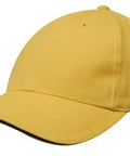 Headwear Brushed Heavy Cotton Cap With Sandwich Trim X12 - 4210 - Allsorts Workwear