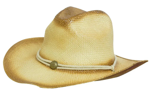 Headwear Sprayed Cowboy Hat String Band X12 - S4281 - Allsorts Workwear
