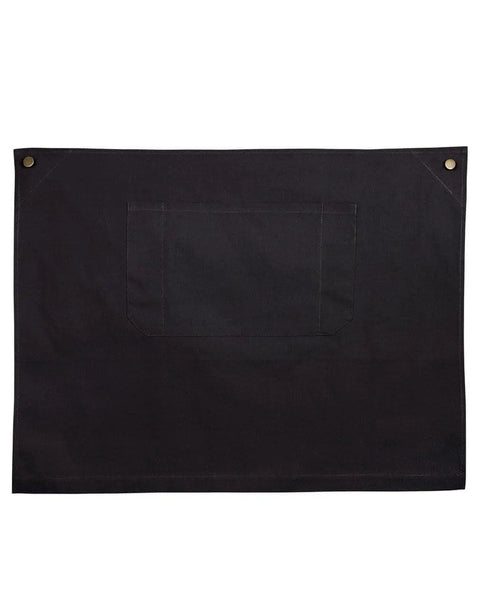 Australian Industrial Wear Hospitality & Chefwear 72cm x 54cm. / Charcoal FITZROY half waist apron m3100