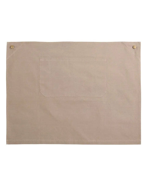 Australian Industrial Wear Hospitality & Chefwear 72cm x 54cm. / Khaki FITZROY half waist apron m3100