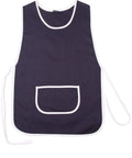 Australian Industrial Wear Hospitality & Chefwear Navy/White Ladies' Smock Apron AP05